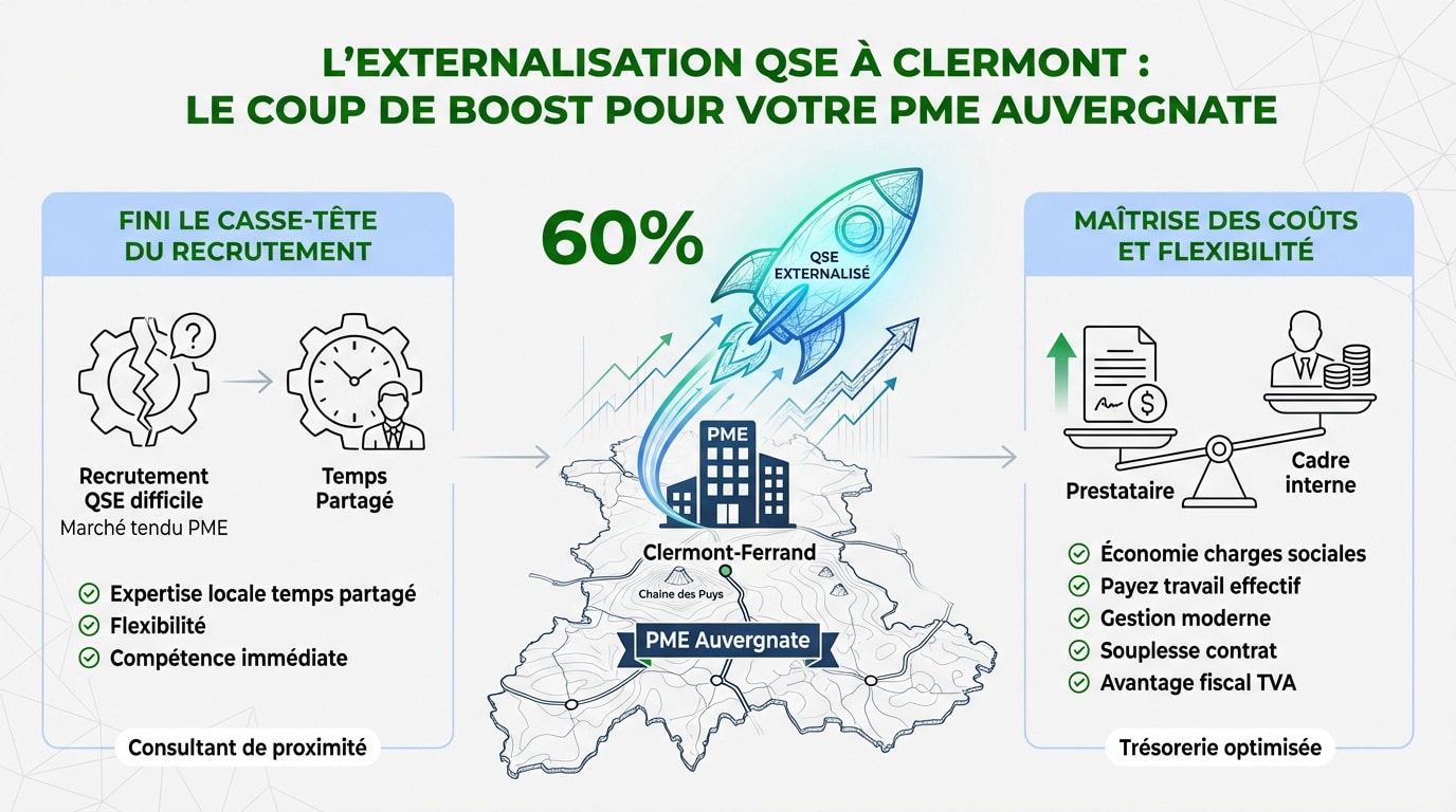 Consultant QSE expert accompagnant une PME à Clermont-Ferrand pour sa certification ISO